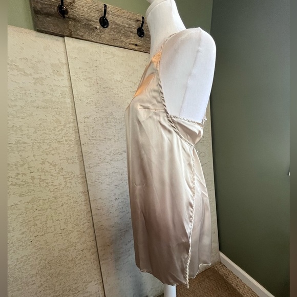 NWT Free People Intimately Free Tan Nightie Chemise S Adjustable Cross Back - Picture 2 of 16